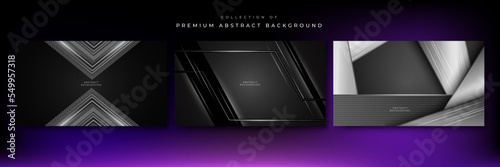 Abstract metal background with metal plate over black brushed metallic texture