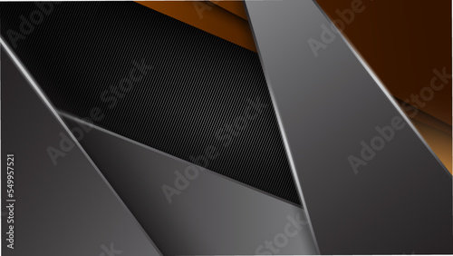 Abstract metal background with metal plate over black brushed metallic texture