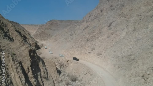 Oman Wadi Shab off road 4x4 vehicles
