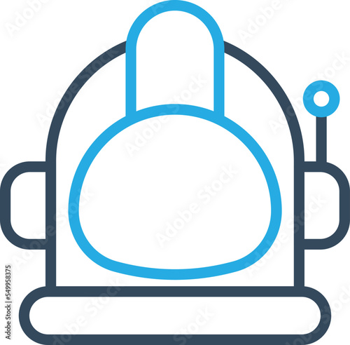 Space helmet Vector Icon
