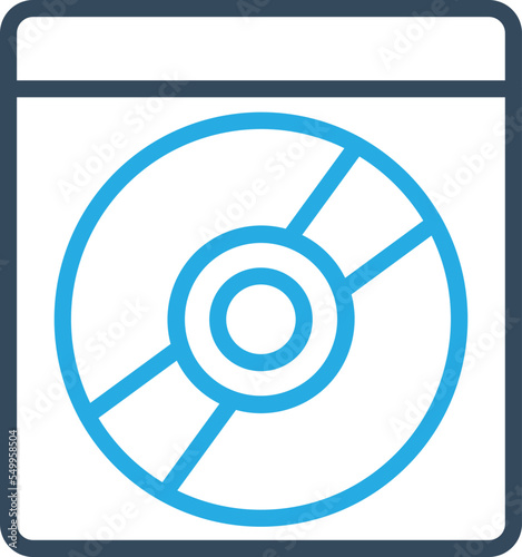 CD disk Vector Icon

