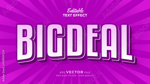 Super promo for big sale typography premium editable text effect