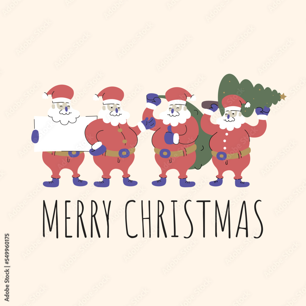 Merry Christmas Background Illustration Vector. Merry Christmas Card Background Concept Vector