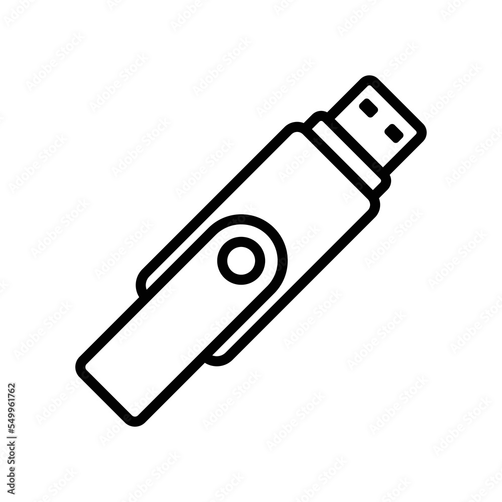flash disk icon vector design template in white background flash disk icon vector design template in white background