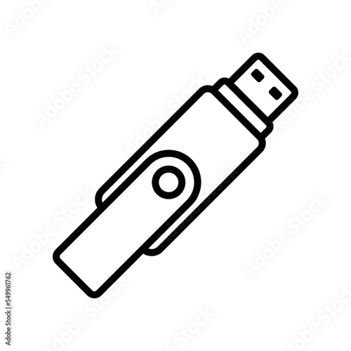 flash disk icon vector design template in white background