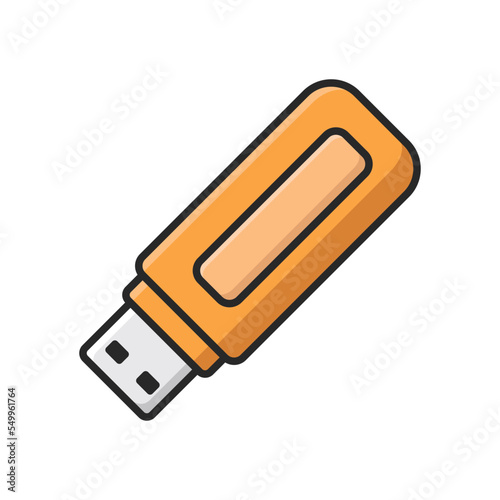 flash disk icon vector design template in white background