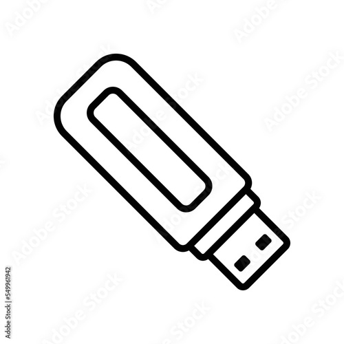 flash disk icon vector design template in white background