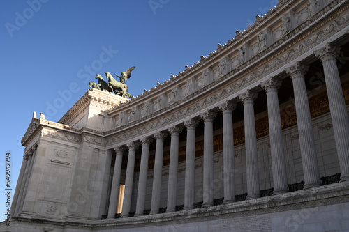 Les colonnes du monument de Victor Emmanuel II