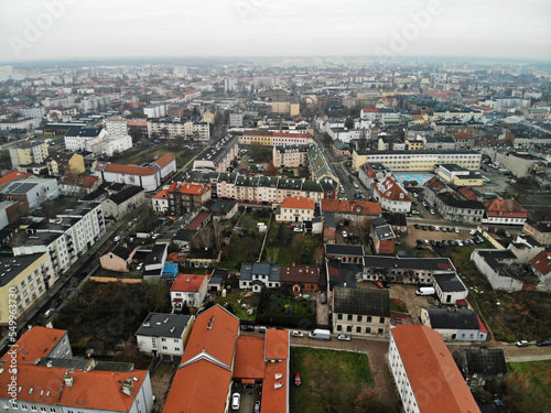 Fototapeta Włocławek z lotu ptaka, kujawsko-pomorskie, Polska/Wloclawek city aerial view, K