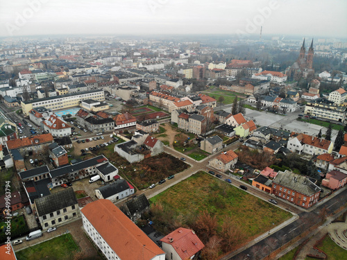 Włocławek z lotu ptaka, kujawsko-pomorskie, Polska/Wloclawek city aerial view, Kuyavian-Pomeranian region, Poland © Pictofotius