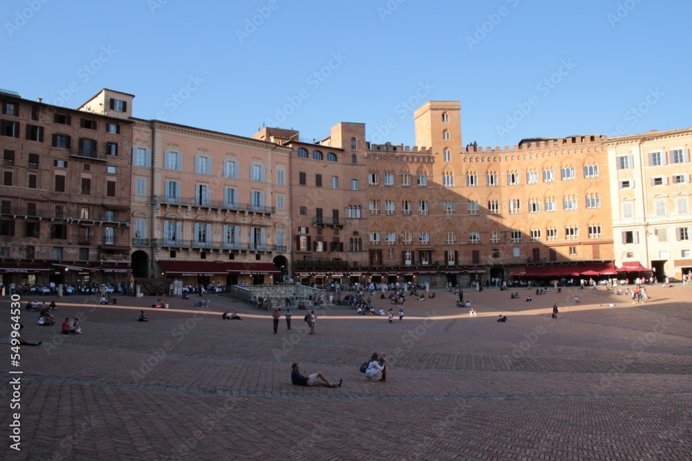 Italy, Tuscany, Siena: View of Campo Square.