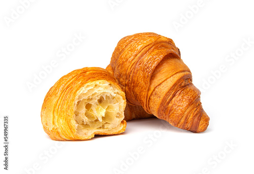 Croissant isolated on white background
