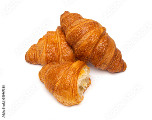 Croissant isolated on white background