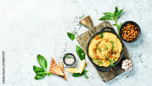Fotografie A bowl of hummus