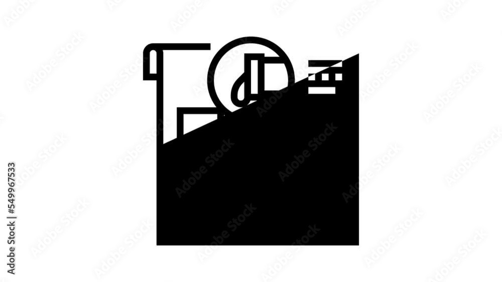 plumbing plan interior design line icon animation plumbing plan interior design line icon animation