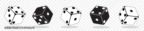 Game dice in flight Casino dice photo