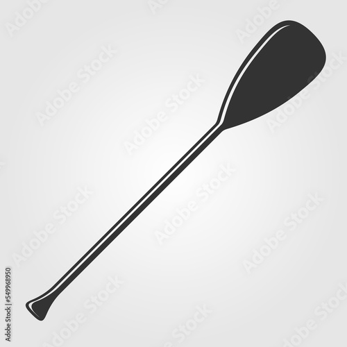 Canoe paddle isolated on a white background. Vector illustration