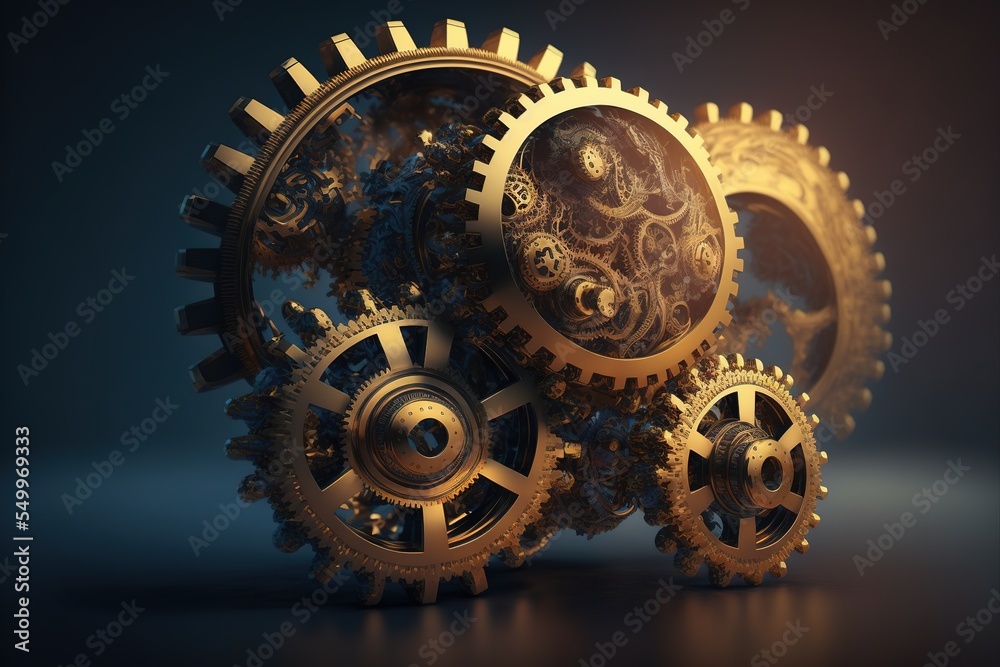 Illustration about gears. Made by AI. Illustration about gears. Made by AI.