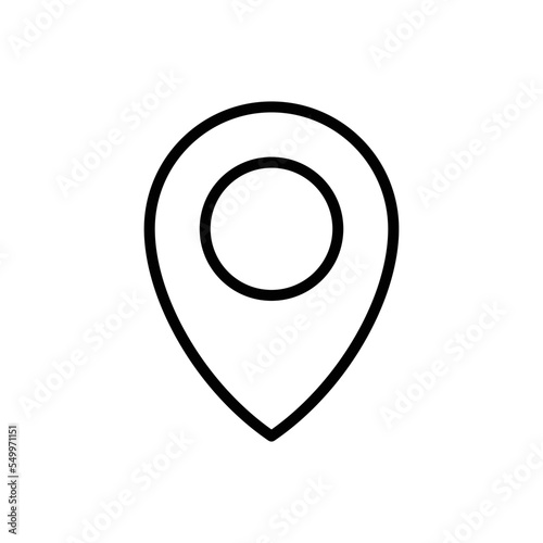 pin locator icon vector design template simple and modern
