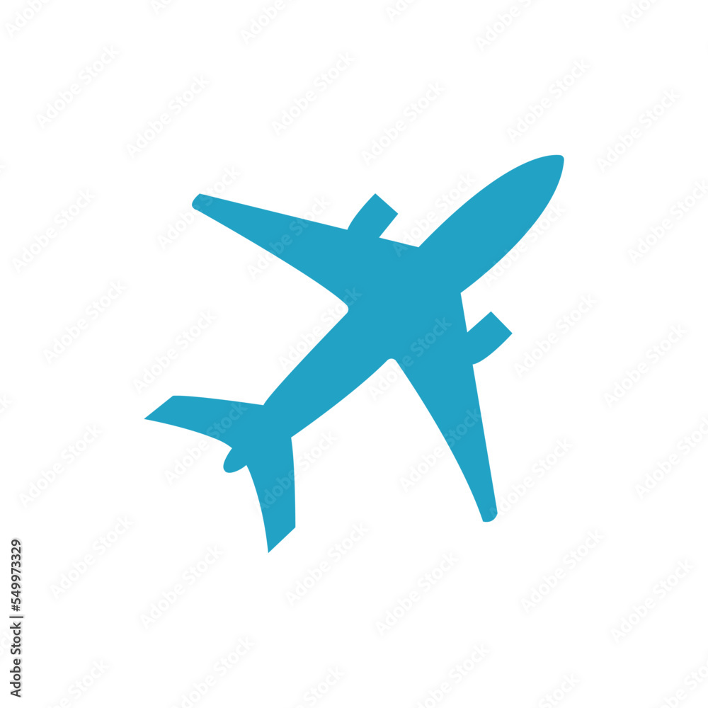 Airplane icon vector isolated on white background - vector icon Airplane icon vector isolated on white background - vector icon