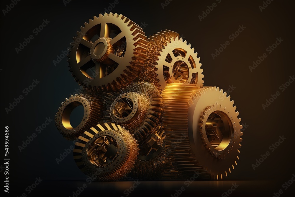 Illustration about gears. Made by AI. Illustration about gears. Made by AI.