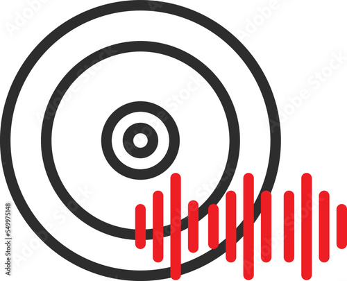 Music player Vector Icon
