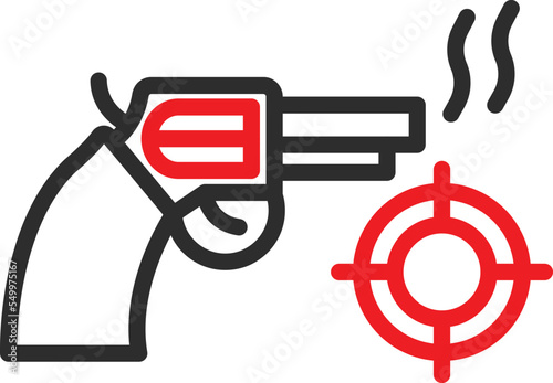 Gun target Vector Icon
