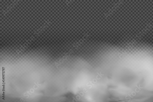 White vector cloudiness ,fog or smoke on dark checkered background.SCloudy sky or smog over the city.Vector illustration.