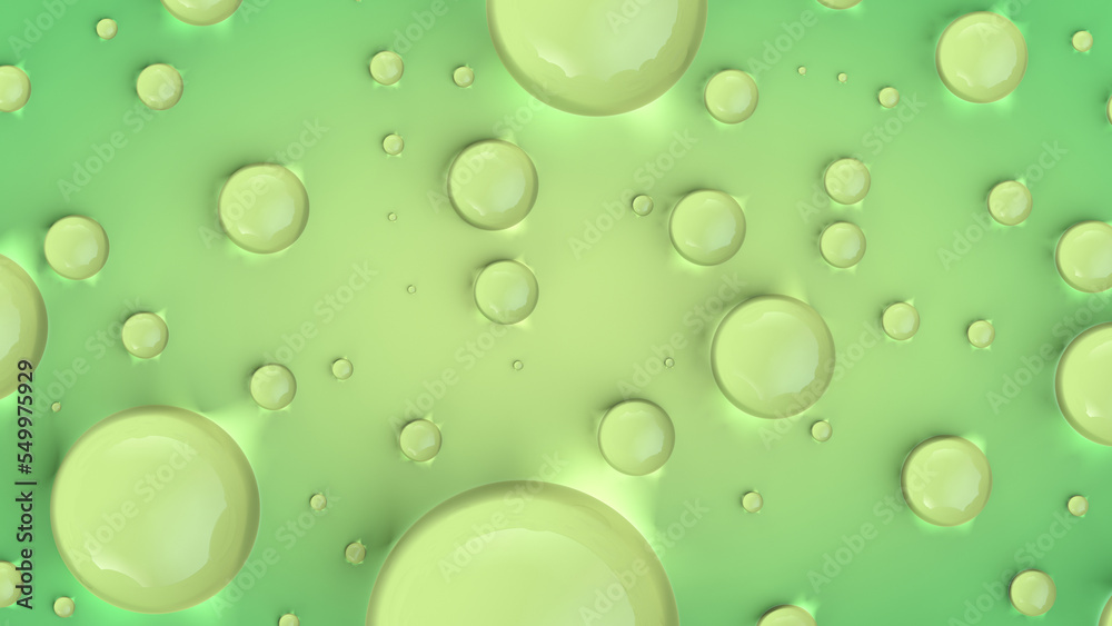 Liquid drops close-up. Wet surface.