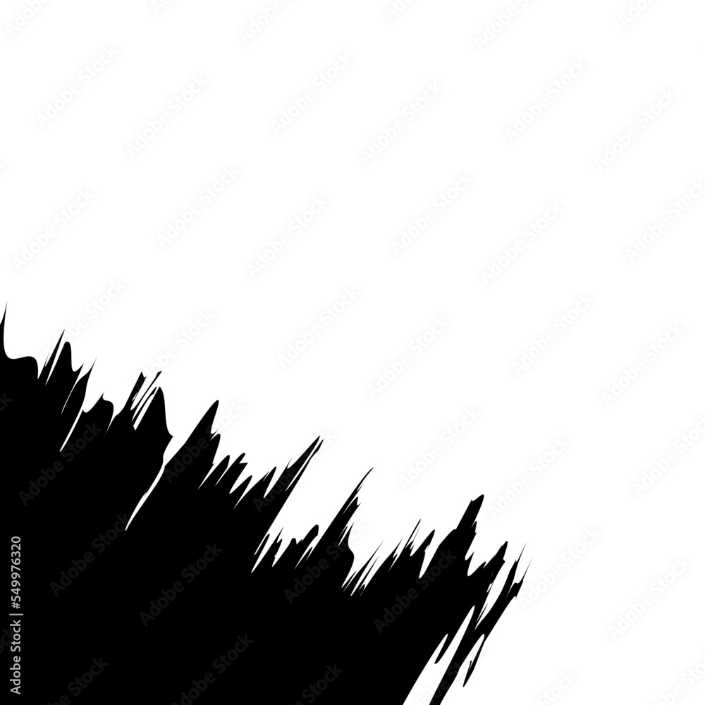 Brush Stroke Corner Icon Vector Brush Stroke Corner Icon Vector