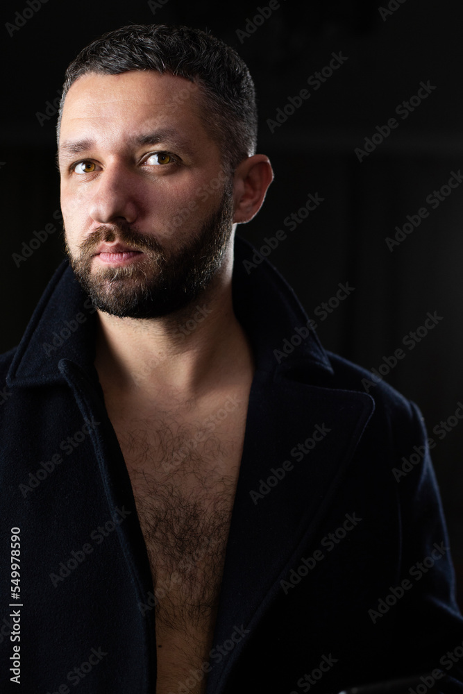 male portrait in a coat