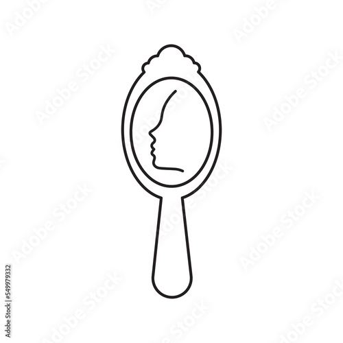 mirror icon illustration