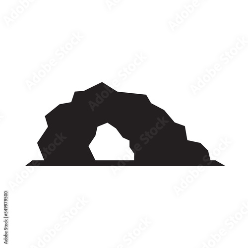cave icon illustration simple design element