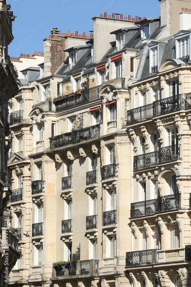 immeubles haussmanniens à Paris