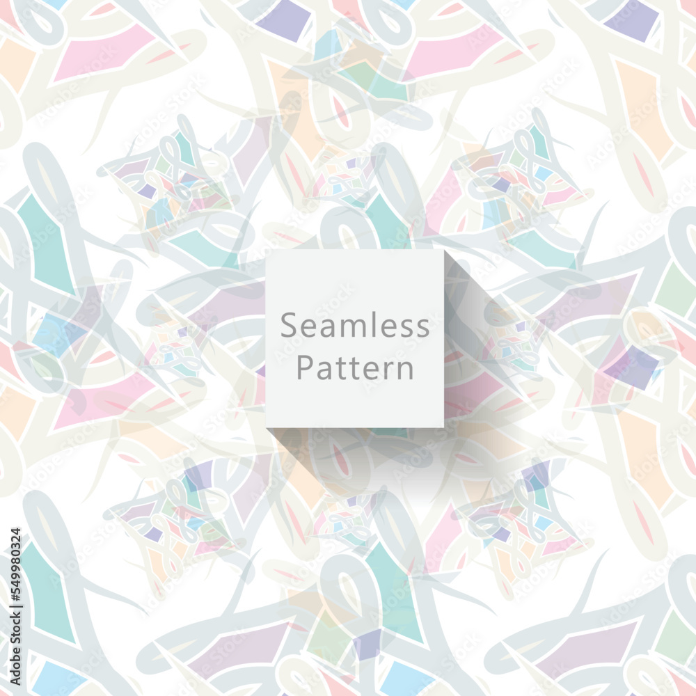 Abstract seamless pattern with background Abstract seamless pattern with background