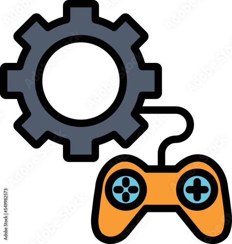 Quadro su tela Game setting Vector Icon