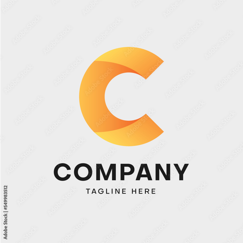 Letter C Gradient Logo Letter C Gradient Logo