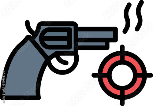 Gun target Vector Icon
