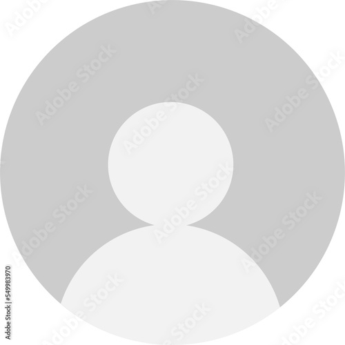 Gray avatar icon, contact icon, person icon, support icon