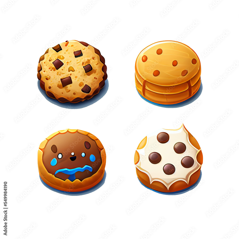 Cookie Biscuit over transparent background Cookie Biscuit over transparent background