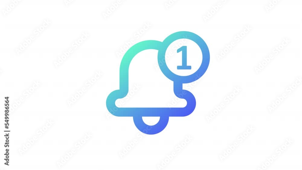 Animated message gradient ui icon. Notification of new mail. Seamless loop HD video with alpha channel on transparent background. Line color user interface symbol motion graphic animation Animated message gradient ui icon. Notification of new mail. Seamless loop HD video with alpha channel on transparent background. Line color user interface symbol motion graphic animation