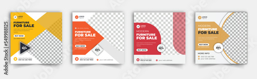 Social Media Post Template Bundle, Furniture Social Media Post Template bundle, sale banner for flyer and social media post, Social Media Instagram template bundle, home interior banner