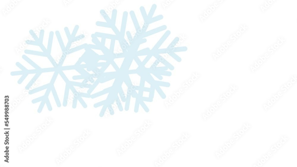 simple color animation video with snowflakes simple color animation video with snowflakes