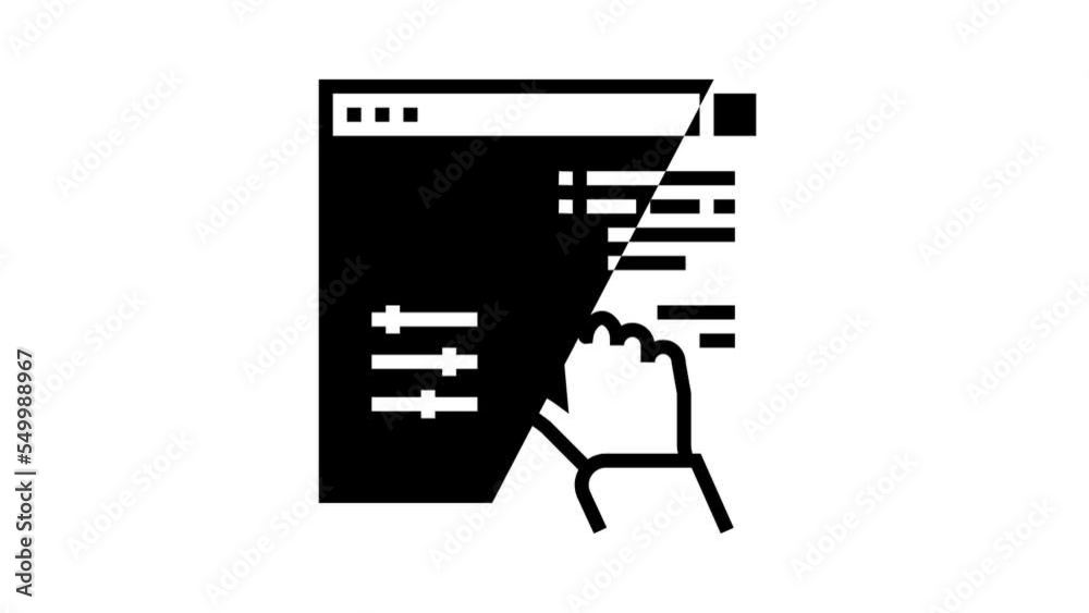 management business line icon animation management business line icon animation