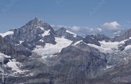 Nature of Alps seen from Klein Matterhorn in Switzerland