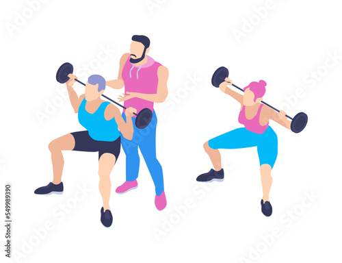 Isometric Group Weightlifting Composition