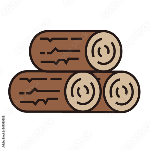 Firewood icon. Log. Wood. Vector.
