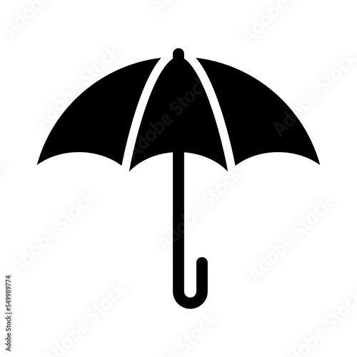 Umbrella silhouette icon. Sun umbrella. Vector.