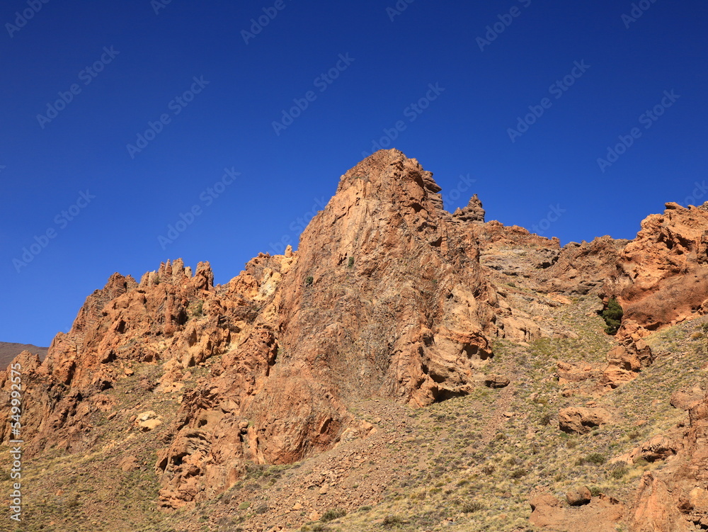 Fototapeta premium View of rocks in the Teide National Park in tenerife
