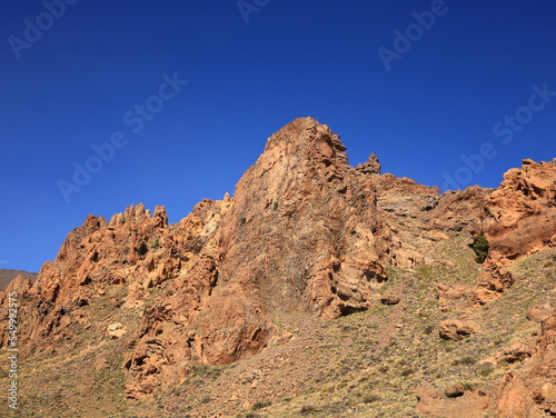 View of rocks in the Teide National Park in tenerife